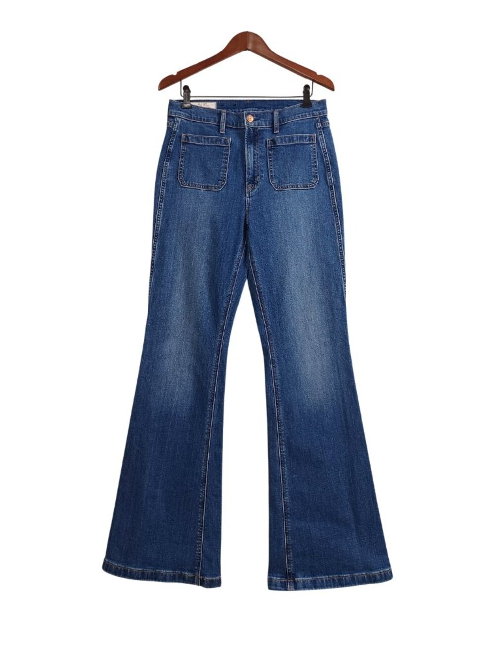 GAP 70s Flare High Rise Medium Wash Jeans Size 30/10